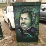 Fotografía de un grafiti de Honoré de Balzac