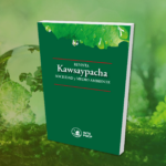 Un libro con el logo del periódico Kawsaypacha en la portada.