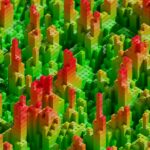 El repositorio de datos de investigación en el campo de los Estudios Urbanos Una imagen vibrante y colorida muestra un paisaje creado completamente con ladrillos LEGO.