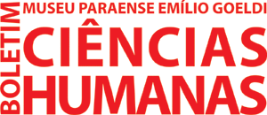Logo. Texto em vermelho e fundo branco: Boletim Museu Paranaense Emílio Goeldi Ciências Humanas