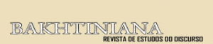 Logo do periódico Bakhtiniana