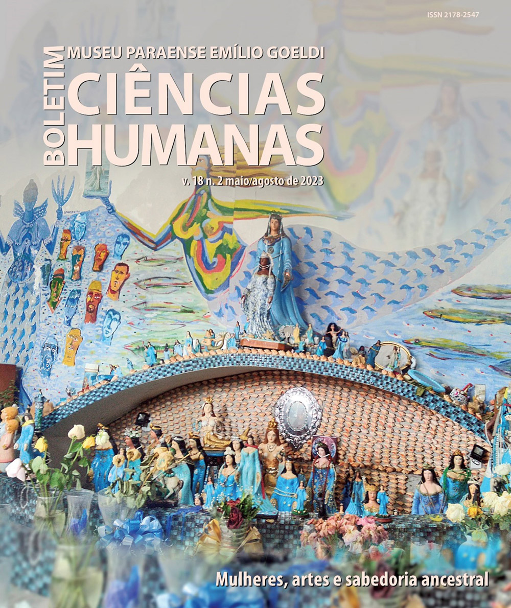 Capa da última edição do Boletim do Museu Paraense Emílio Goeldi. Ciências Humanas mostrando a Casa de Yemanyá, em Salvador, Bahia, Brasil.