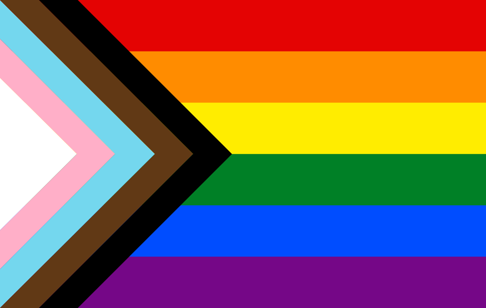 Variante da bandeira do arco-íris LGBTQIAP+