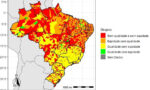 Mapa do Brasil que mostra a qualidade da oferta educacional e desigualdades de aprendizagem no ensino fundamental brasileiro.