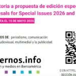 Imagem da publicidade da chamada para propostas de edições para o Cuadernos.info